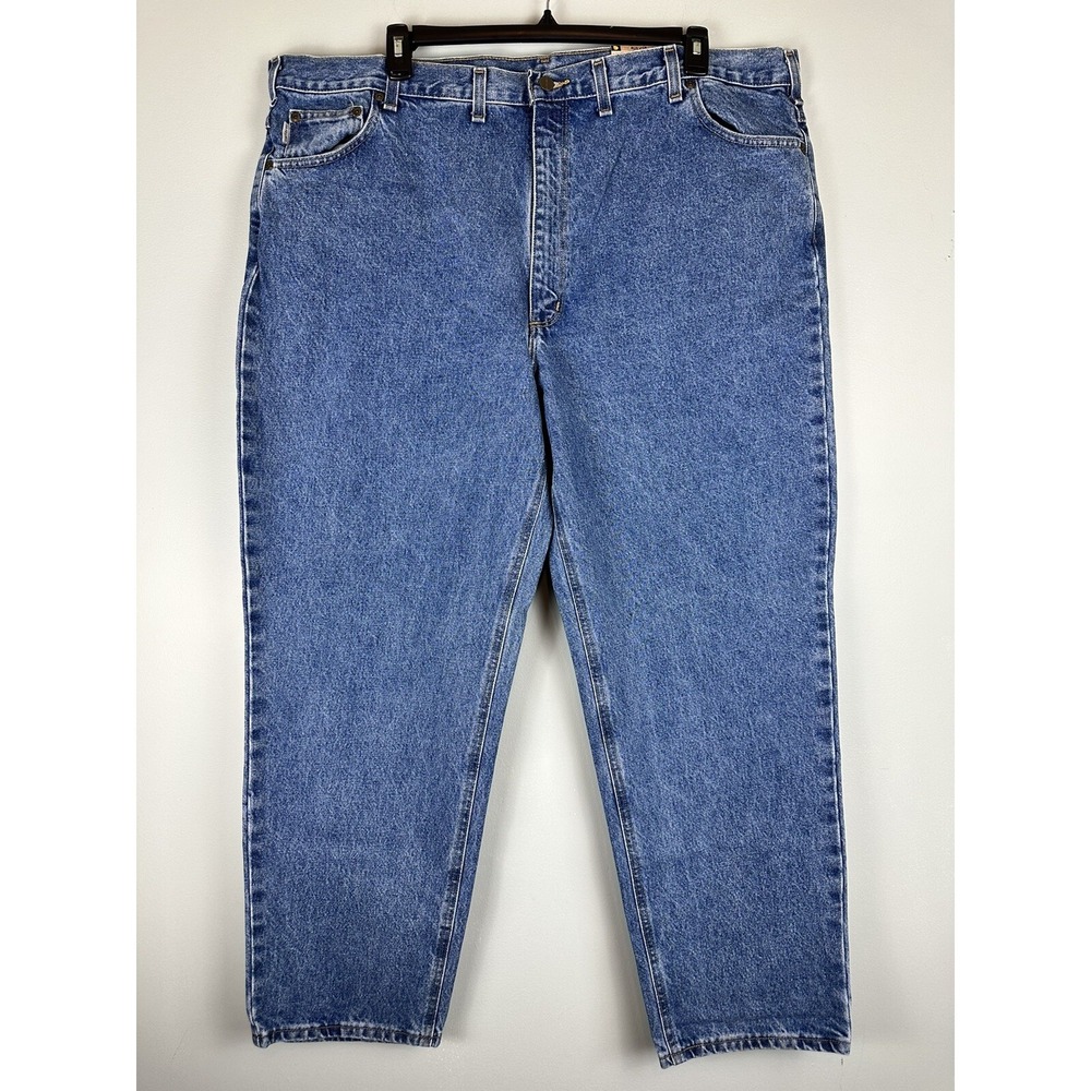 Carhartt Men's Relaxed Fit Tapered Leg Denim Jeans Size 48 x 32 New With Tags
